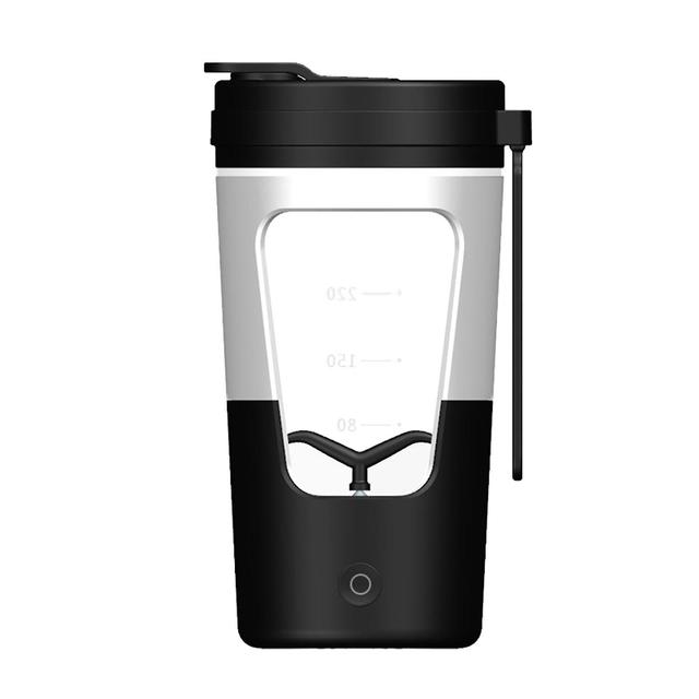 430ml Travel Electric Shaker Bottle For Protein Mixes Cocktail Milkshakes Black on Productcaster.