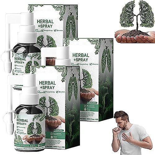 Zjrui Herbal Lung Cleanse Mist-powerful Lung Support,30ml Herbal Spray,natural Herbal Lung Essence 3 Pcs on Productcaster.