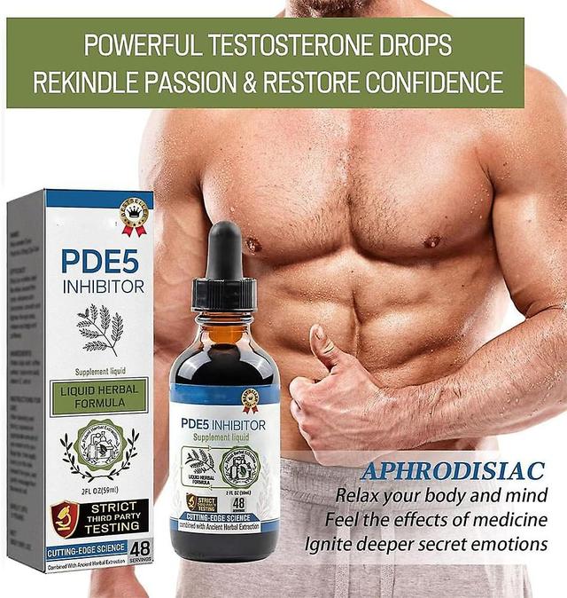 Fongwan Secret Happy Drops For Strong Man, Pde5 Inhibitor Supplement Liquid Intimacy Boost Hormones Drops Enhancing Sensitivity & Pleasure 2pcs - 1... on Productcaster.