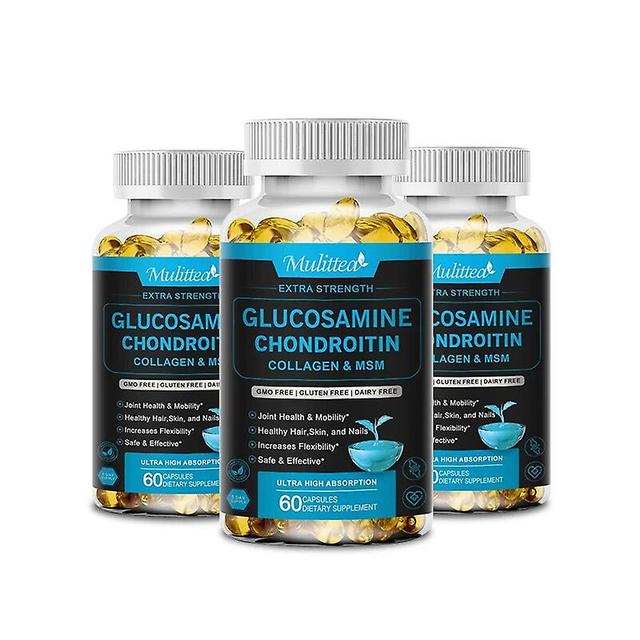 Vorallme Mulittea Glucosamine Chondroitin For Joint Support&health Complex With Additional Optimsm Collagen Peptides For Hair Skin Nails 3x60 capsules on Productcaster.