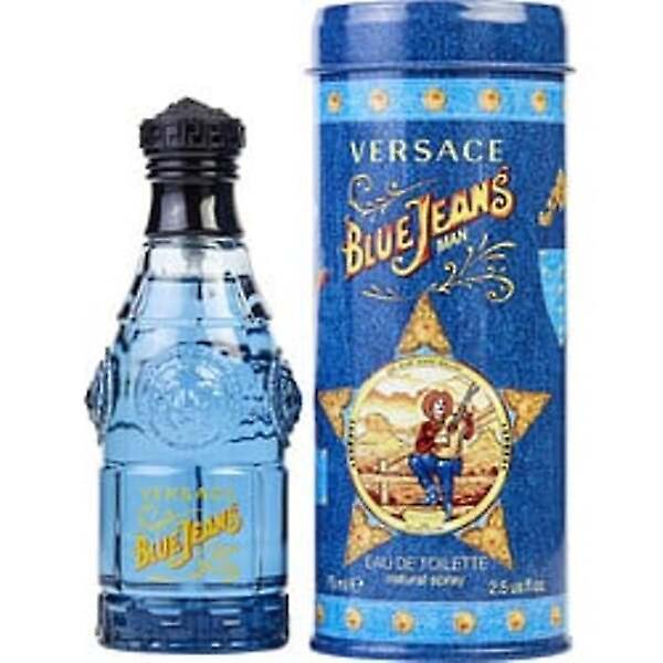 BLUE JEANS by Gianni Versace EDT SPRAY 2.5 OZ (NOWE OPAKOWANIE) Dla mężczyzn Niebieski on Productcaster.