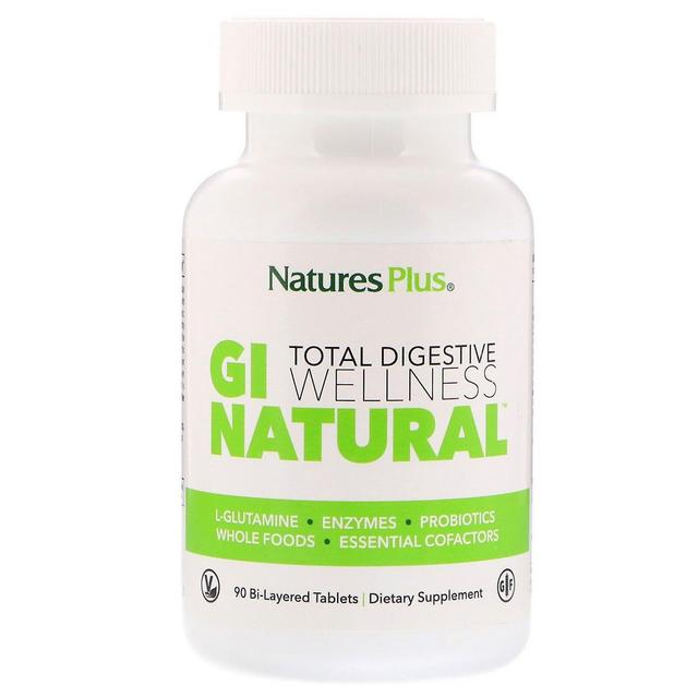 Nature's Plus, Total Digestive Wellness, GI Natural, 90 Bi-Layered Tablets on Productcaster.