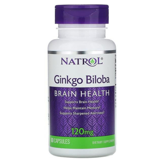 Natrol, Ginkgo Biloba, 120 mg, 60 Capsules on Productcaster.