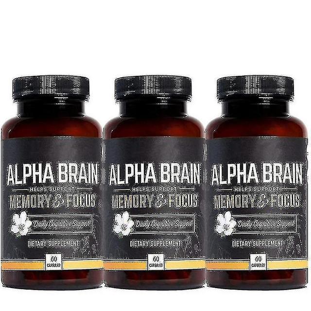 For 3x Alpha Brain Memory Focus Capsules Cognitive Supplement Menwomen high quality on Productcaster.