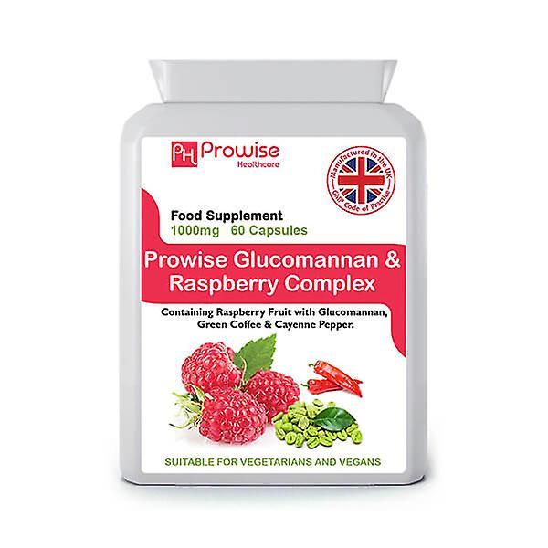 Prowise Healthcare Glucomannan and Raspberry Advance Formulation | Suitable For Vegetarians & Vegans | Made In UK by Prowise on Productcaster.