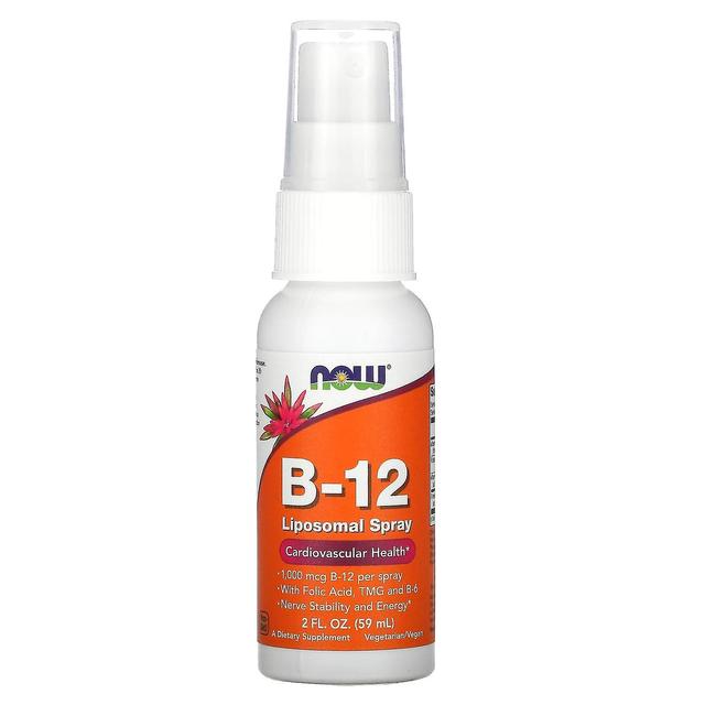 NOW Foods, B-12 Liposomal Spray, 1,000 mcg, 2 fl oz (59 ml) on Productcaster.