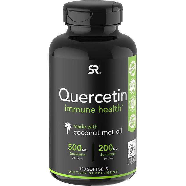 Sweet Sweat Sports Research Quercetin with Coconut MCT Oil Dietary Supplement - 120 Softgels Green on Productcaster.