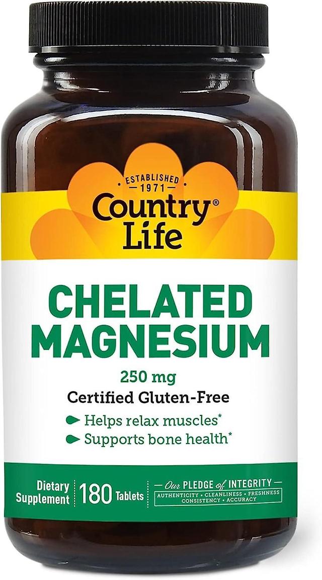 Country Life Chelated Magnesium 250mg 180 tabletti on Productcaster.