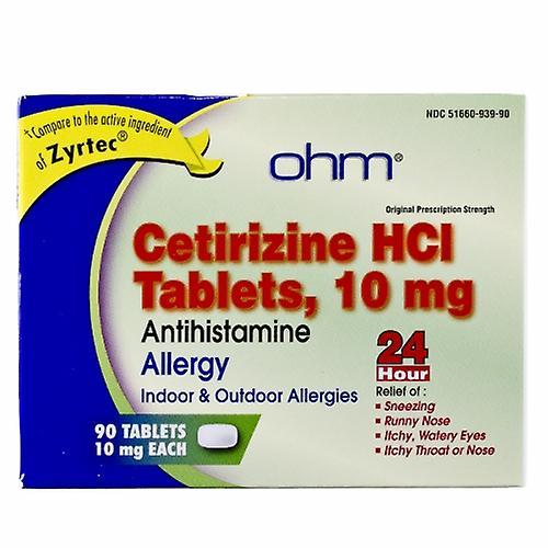 Zyrtec Cetirizine,10mg,90 Tabs (balenie po 1) on Productcaster.