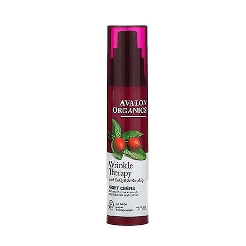 Avalon Organics Terapia de arrugas con CoQ 10 y Rosa Mosqueta - Crema nocturna, 1.75 OZ (Pack de 1) on Productcaster.