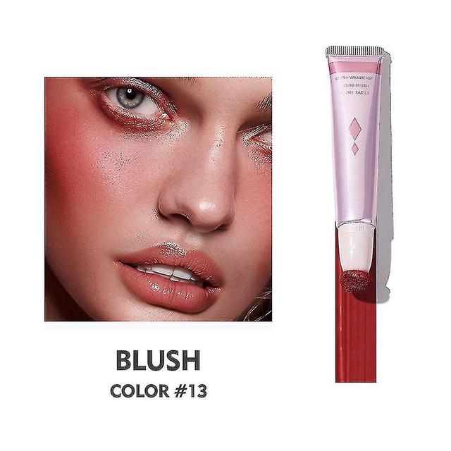 Scacv Silky Liquid Blush Long Lasting Brightening Cheek With Sponge Head Waterproof Highlighter Blush Stick 13 on Productcaster.