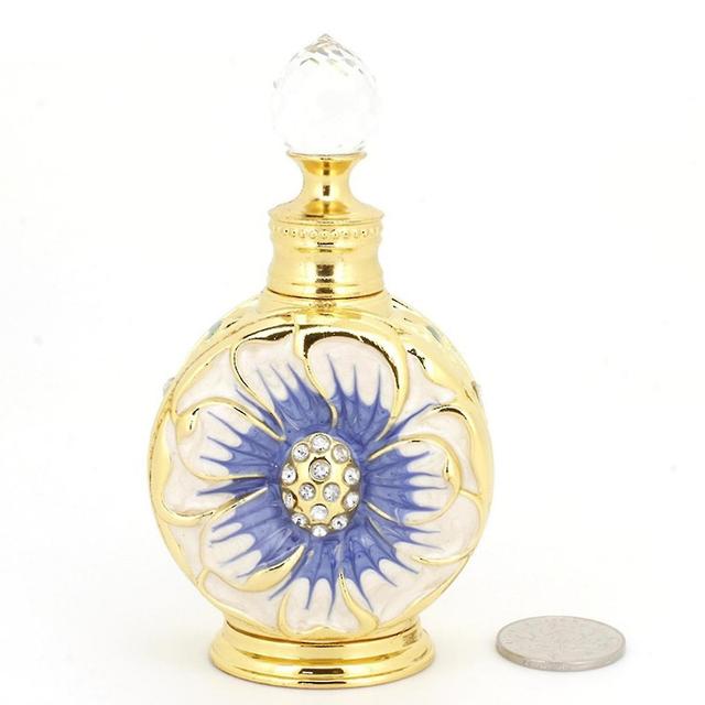 Perfume Bottles Empty Vintage Peacock Shape Decor Glass Perfume Bottle For Essential Oil 12ml(note:e blue on Productcaster.