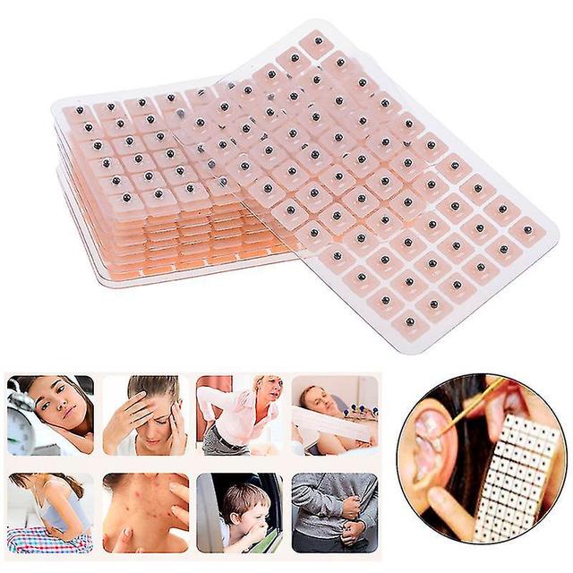 Mike 600pcs Ear Press Seeds Acupuncture Disposable Vaccaria Plaster Bean Massage Nude 600 pc on Productcaster.