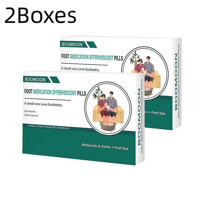 Foot Medication Effervescent Pills Essential Footbath Herbal Body Detox 2pcs on Productcaster.