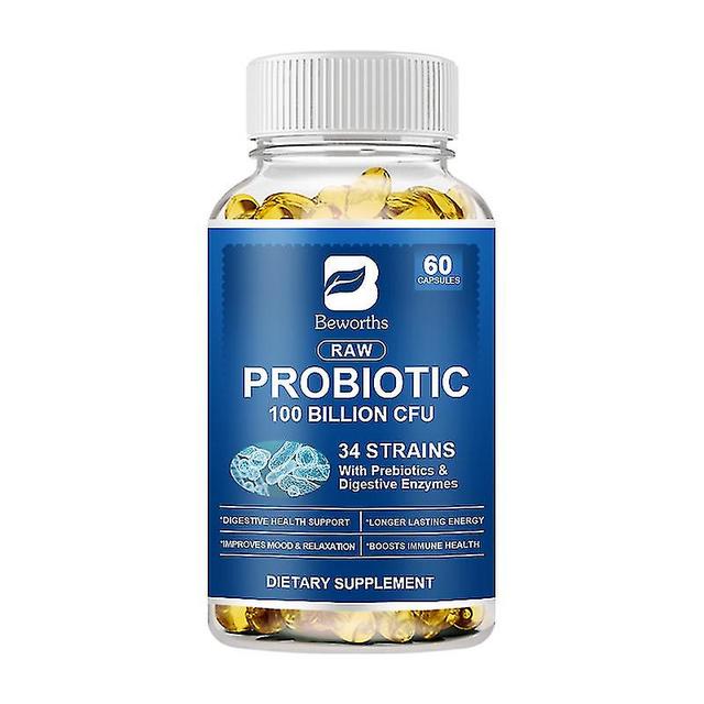 Guoguo Probiotische Enzymkapseln Enzyme Verdauungs-Probiotika für die Darmflora Ergänzung Schönheit Gesundheit für Frauen und Männer 60 pcs on Productcaster.