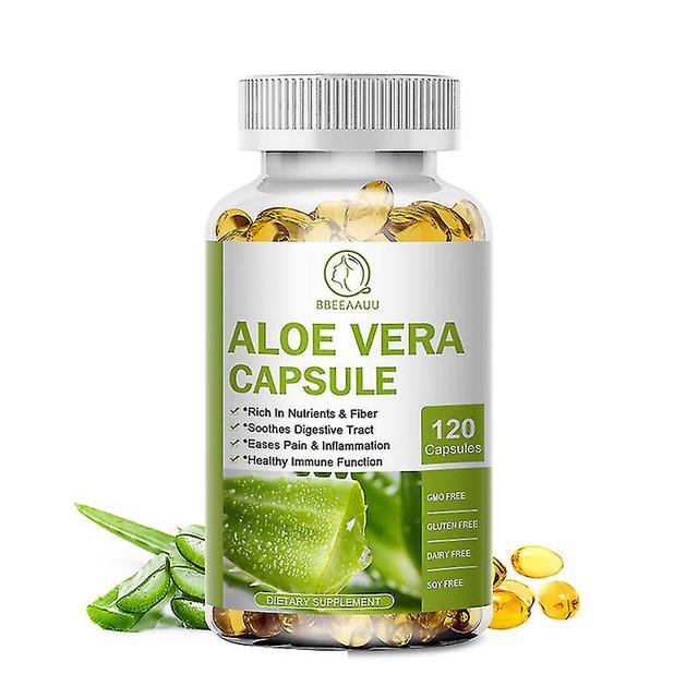 Guoguo Aloe Vera Capsules Gently Enhance Intestinal Immunity Support Digestion Relieve Constipation And Bloating Healthy Joint 120pcs on Productcaster.