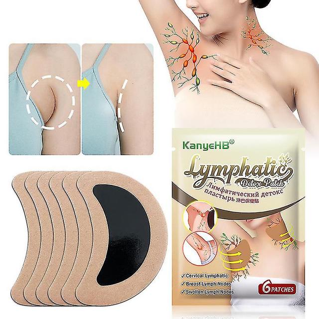 6pc Cuidado linfático Herbal Detox Parche Axila Cuello Cintura Muslo Linfático Eliminar grasa on Productcaster.