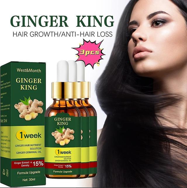 West&month Ginger Hair Essence Hair Nutrient Hair Care Oil Dense Hair Ginger Nutritional Solution Shampoo & Conditioner 1pcs 3PCS on Productcaster.