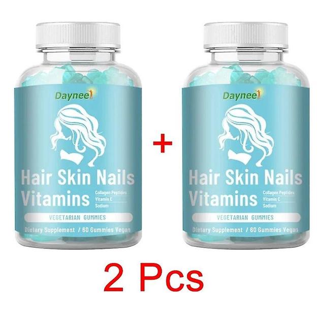 Vorallme Biotin Skin Care And Hair Care Fudge Helps Nails And Hair Healthy Collagen Skin Care And Healthy Dietary Supplement 2 Bottle 120 Pills on Productcaster.