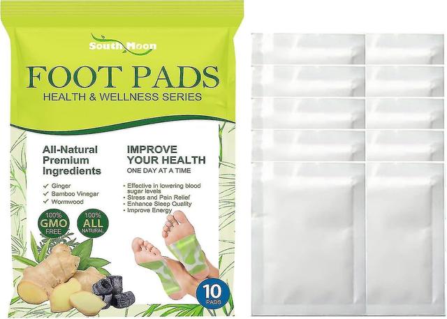 Ginger Foot Pads for Better Sleep, Detox Foot Patches, Bamboo Vinegar Herbal Foot Pads for Pain Relief, Natural Herbs Deep Cleansing Foot Pads 20pcs on Productcaster.