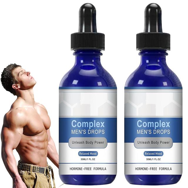 Mamusk Complex Mens Drops, 30ml Complex Men's Drops Super-Potent Version, Secret Drops For Strong Men, Blue Direction Drops for Men 2pcs on Productcaster.