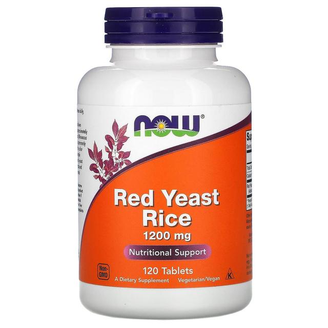 NOW Foods, Red Yeast Rice, 1200 mg, 120 Tablets on Productcaster.