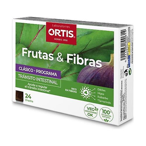 Ortis Fruits & Fibers Classic Intestinal Transit 24 chewable tablets on Productcaster.