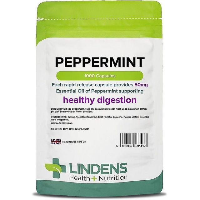 Lindens Peppermint Oil 50mg Capsules 1000 (1417) on Productcaster.