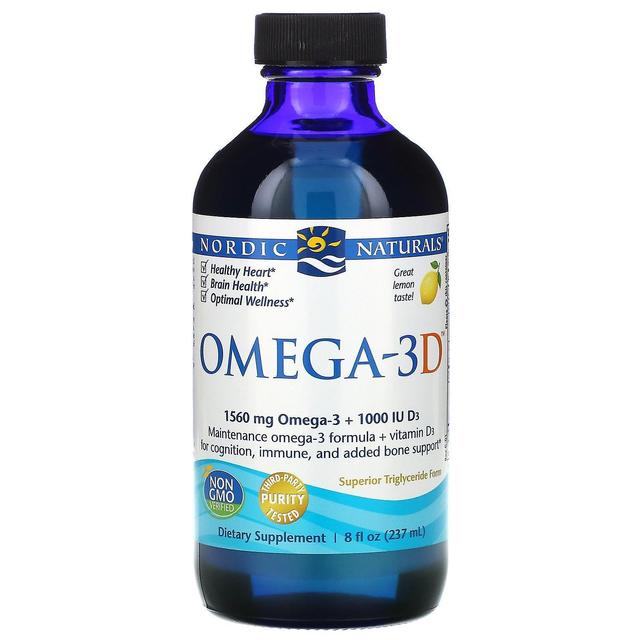 Nordic Naturals, Omega-3D, Citron, 237 ml on Productcaster.