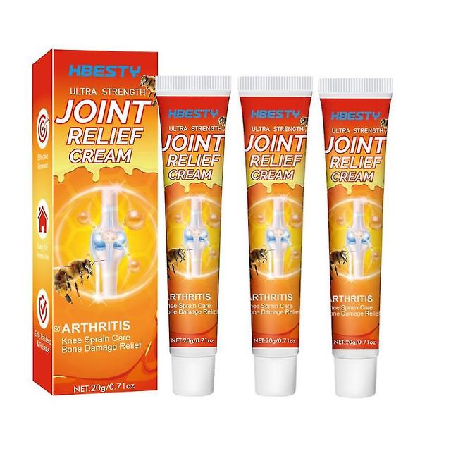 1-3pcs Relieve Joint Discomfort Joint Care Cream Promotes Joint Health Bee Knee Cream Fast Acting Formula Effective Pain Relief on Productcaster.