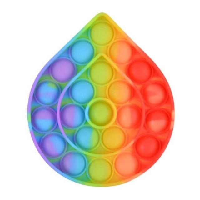 Stuff Certified Stuff Certified Pop It - Fidget Anti Stress Toy Bubble Toy Silicone Drop Rainbow on Productcaster.