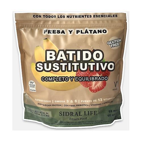 Sidral life Strawberry-Banana Substitute Smoothie 1 kg (Strawberry - Banana) on Productcaster.