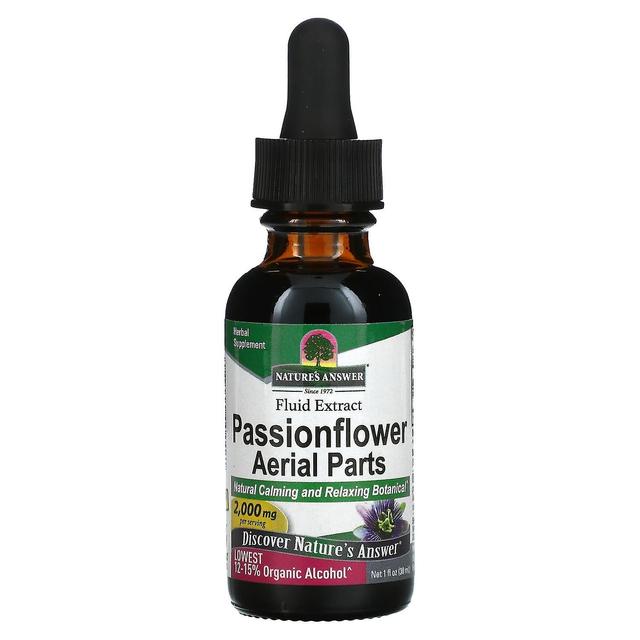 Nature's Answer Luonnon vastaus, kärsimyskukan antenniosat, nesteuute, 2 000 mg, 1 fl oz (30 ml) on Productcaster.