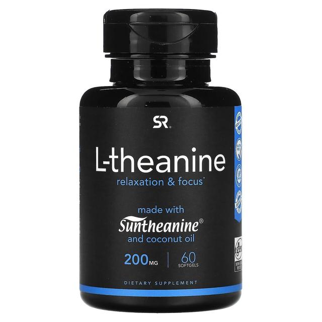 Sports Research Sportonderzoek, L-theanine, 200 mg, 60 Softgels on Productcaster.