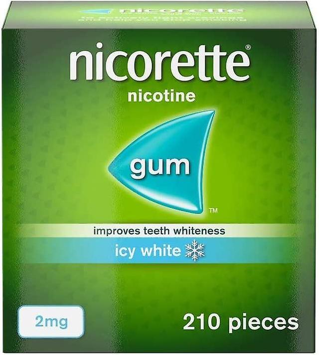 Nicorette Icy White 2mg Gum Nicotine 210 Pieces - Quit Smoking Aid on Productcaster.