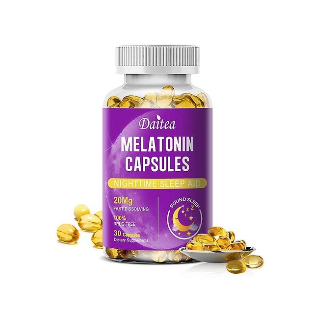 Vorallme Melatonin Can Relieve Insomnia, Help Improve Sleep Quality, Shorten Wake-up Time, Regulate Rhythm, And Improve Sleep Quality 30 count-1 bo... on Productcaster.