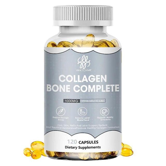 Visgaler Bone Collagen Capsules Marine Collagen With Calcium, Magnesium,vitamin D3,vitamin C,vitamin K-2 For Bone & Joint Health one bottle 60pcs on Productcaster.