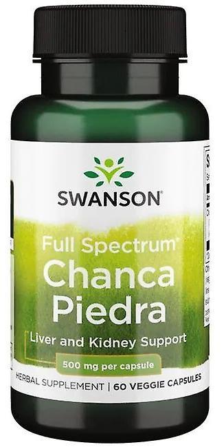 Swanson Chancha Stone 500 mg 60 Capsules Groenten on Productcaster.