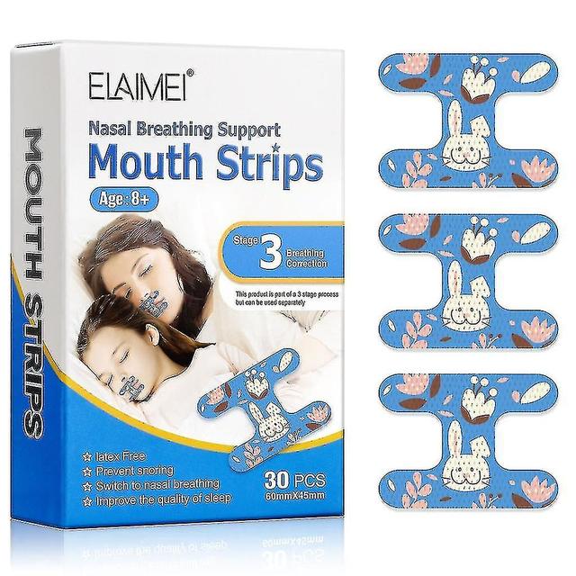 Forme de la bouche Anti-suffocation Design Tape Stretch Sleep Aid 3 on Productcaster.