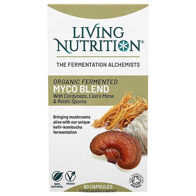 Living Nutrition Organic Fermented Myco Blend Caps 60 (LN2105) on Productcaster.