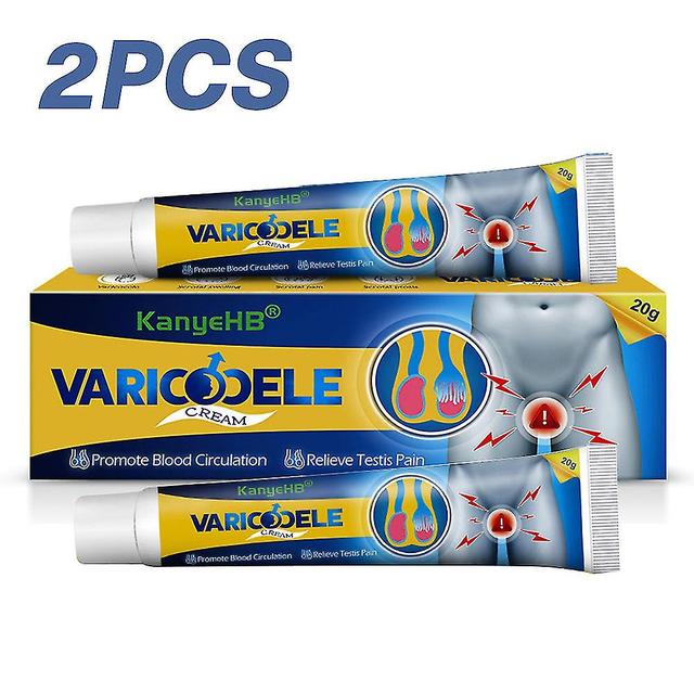 1/2pcs Men's Private Part Varicose Cream Promoting Blood Circulation Varicose Cream Colour 2pcs on Productcaster.