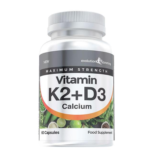 Vitamín K2+D3 s vápnikovými kapsulami - 60 Kapsuly - Vitamíny a doplnky - Evolution Slimming on Productcaster.