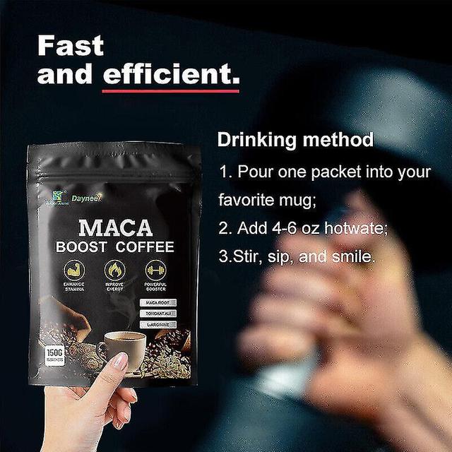 Maca Power Energy Coffee Herbal Black Tong Carter Ali Root Instant Powder Men's Maca Coffee on Productcaster.