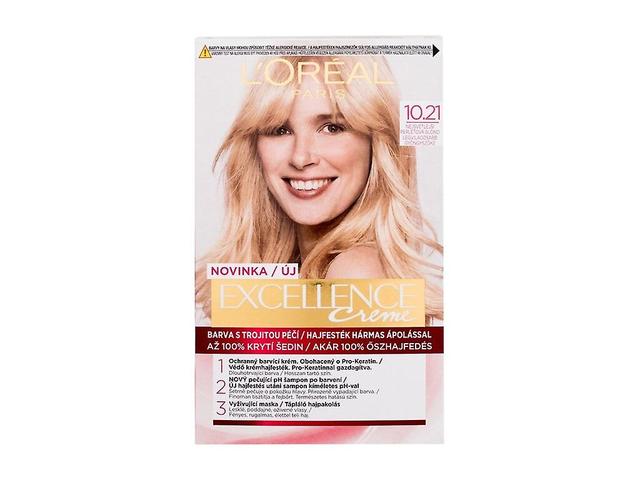 L'Oréal Paris - Excellence Creme Triple Protection 10.21 Light Pearl Blonde - For Women, 48 ml on Productcaster.