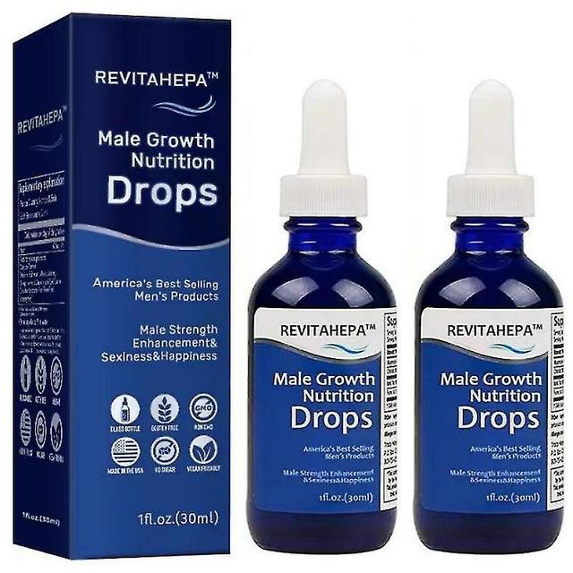 Woosien 1/2/3Pcs Male Growth Nutrition Drops, Blue Direction Benefit Drops For Men 2pcs on Productcaster.