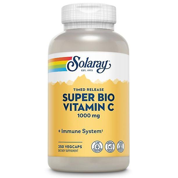 Solaray super bio gepuffertes Vitamin C 1000 mg mit Bioflavonoiden, zeitgesteuerte Freisetzung Immununterstützung, 250 vegetarische Kapseln on Productcaster.