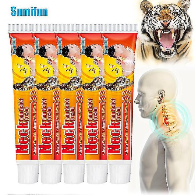 1/3/5pcs Baume du Tigre Cou Analgésique Crème Col Cervicale Muscle Soulagement des douleurs articulaires 1pcs sans boîte on Productcaster.