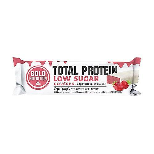 Gold Nutrition Jordbærchokolade dækket proteinbar 1 bar på 30 g (jordbær) on Productcaster.