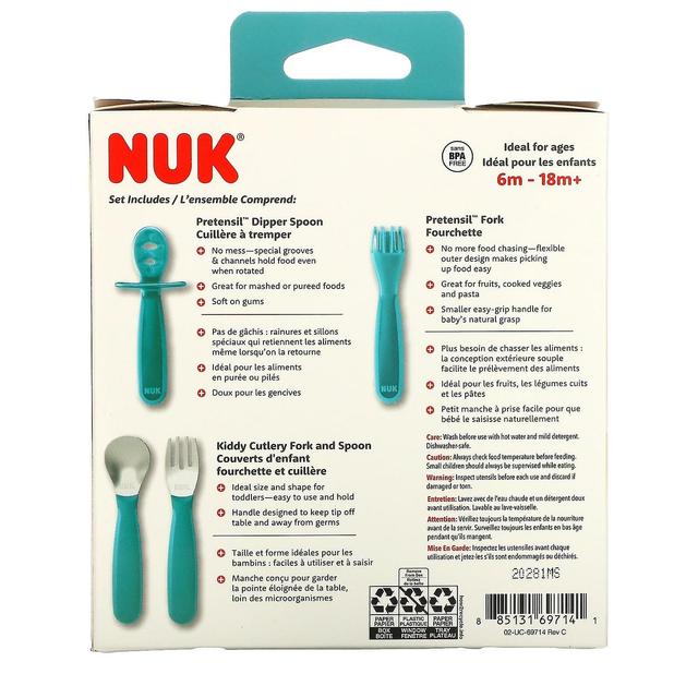 NUK, Pretensil Training Set, 6 - 18+ Monate, 4-teiliges Set on Productcaster.