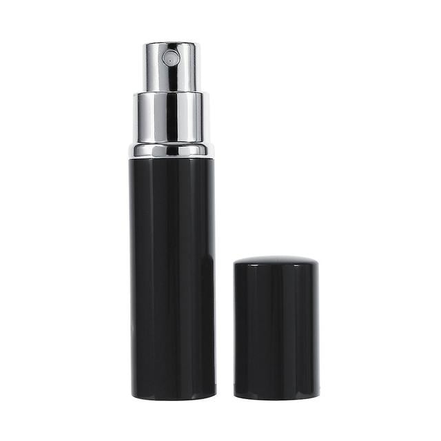 Gegong 5ml Practical Portable Scent Spray Bottle Women Aluminium Empty Perfume Atomizer Black on Productcaster.